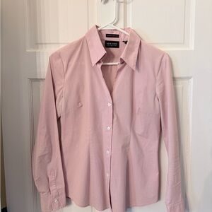 New York & Company Pink Button-Up Shirt